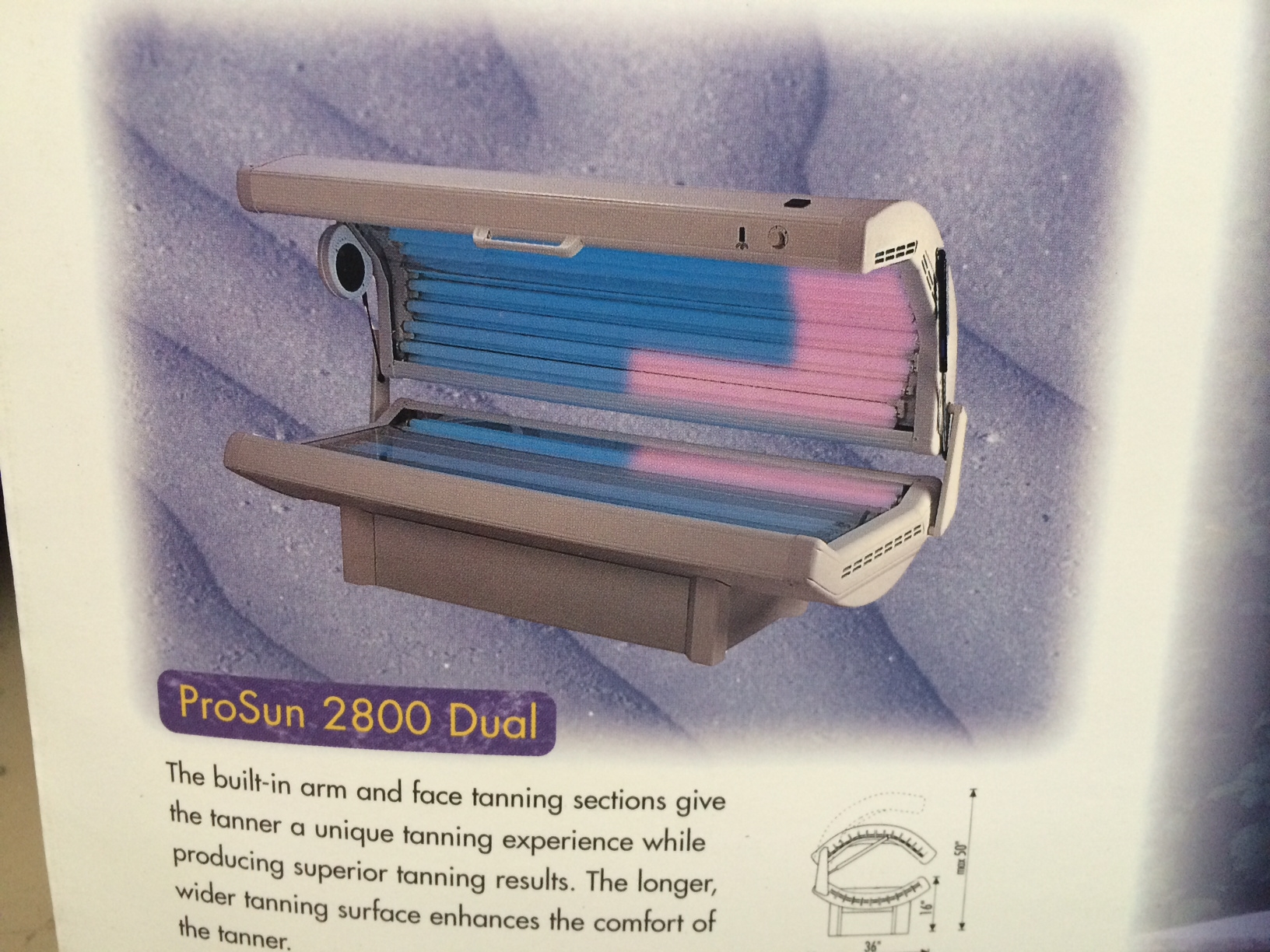 PROSUN 2800 Dual Bench Acrylic Sunal Parts