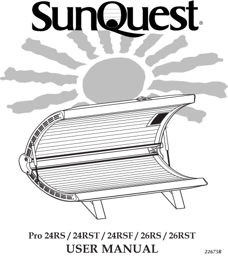 parts for a sunquest tanning bed