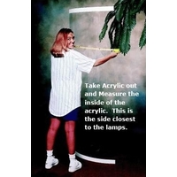 Measuring Tanning Bed Acrylic