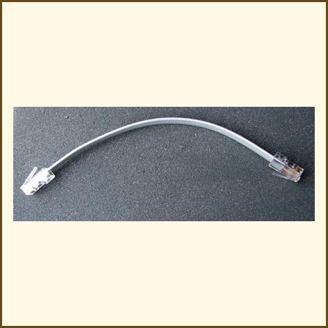 Tan Time 8" 4 Wire flat wire RJ45