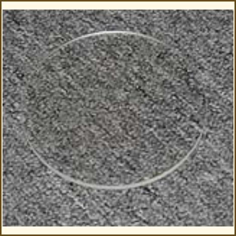 4 7/16 Round Clear Glass