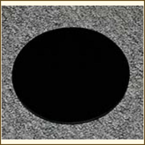 4 7/16" Round Blue Filter Glass