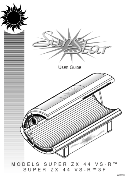 『Sun』 1998 Sunstar Super ZX44 - Tanning Bed Parts - Tanning Bulbs