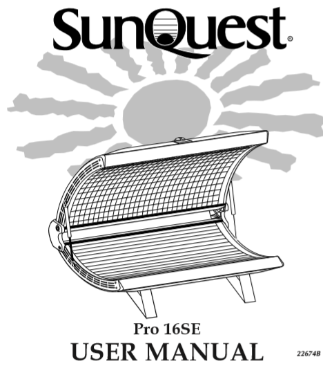 16 bulb sunquest tanning bed