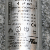 Capacitor, 4mf