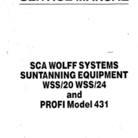 WSS-20 WSS-24 & PROFI Model 431