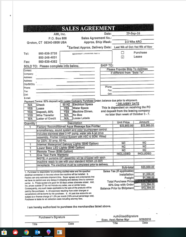 Used Aquamassage Spa Profiler - Image 2