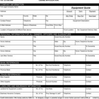 Tanning Lease Application