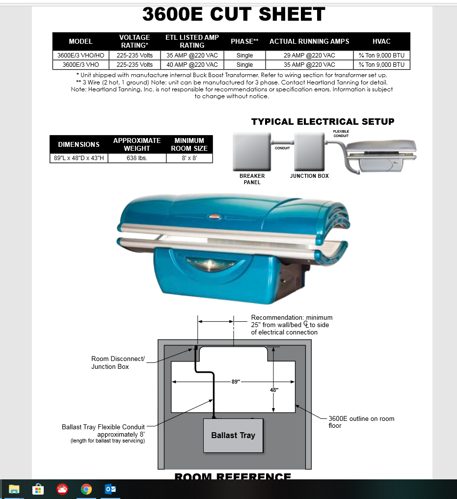 Pacifica Specs - Tanning Bed Parts - Tanning Bulbs - Acrylic - Gas Springs