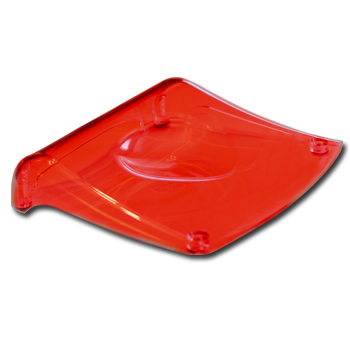 Pillow-Acrylic Headrest Red