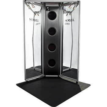 Norvell Overspray Reduction Booth with Mirrored Panels